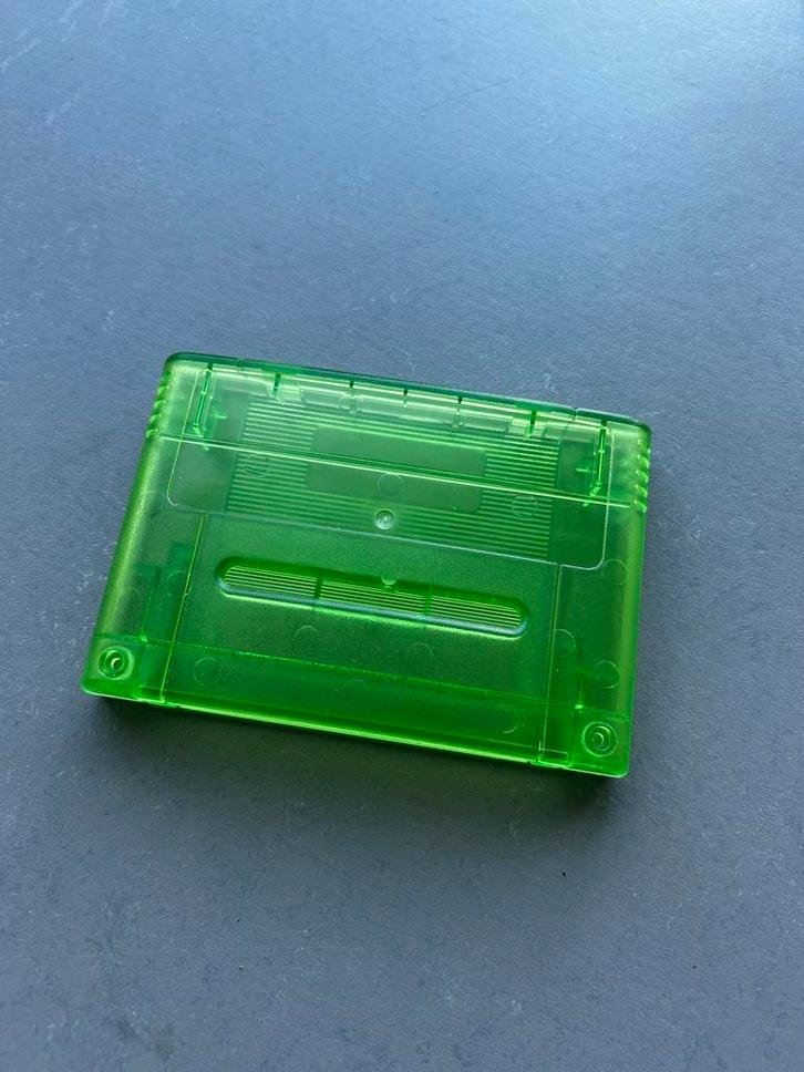 SNES replacement cartridge shells – transparant groen, Spelcomputers en Games, Games | Nintendo Super NES, Nieuw, Overige genres
