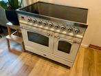 Prachtig 90cm keramisch Boretti fornuis! Zeer netjes!, Keramisch, Ophalen of Verzenden, Zo goed als nieuw, Vrijstaand