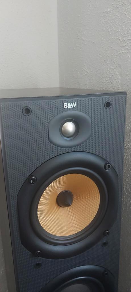 B&W dm604 s2 luidsprekers in goede staat, Audio, Tv en Foto, Luidsprekers, Gebruikt, Front, Rear of Stereo speakers, 120 watt of meer