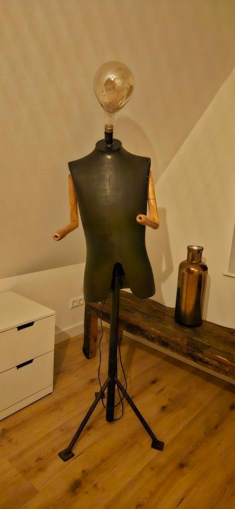 Vintage Paspop met Lamp, Huis en Inrichting, Woonaccessoires | Overige, Ophalen of Verzenden