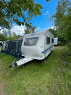Vakantieklare Hobby de luxe easy 400 SB met mooie voortent, Caravans en Kamperen, Hobby, Treinzit, Particulier, 4 tot 5 meter
