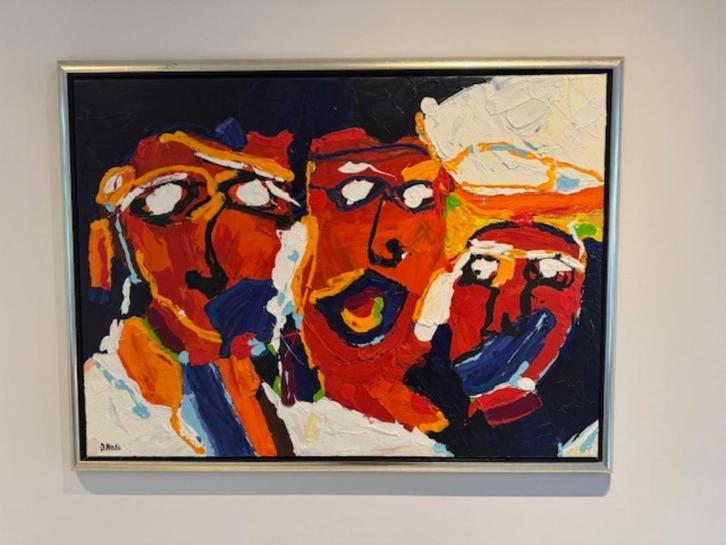 schilderij olieverf, Antiek en Kunst, Kunst | Schilderijen | Klassiek, Ophalen of Verzenden