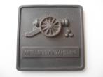 Bronzen plaquette ARTILLERIEVERZAMELING, Ophalen of Verzenden, Landmacht, Nederland, Kunstobject