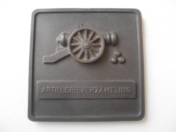 Bronzen plaquette ARTILLERIEVERZAMELING beschikbaar voor biedingen