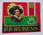 Sigaren Etiket    P.P. RUBENS   BOUQET, Verzamelen, Verzenden, Gebruikt, Sigarenbandjes
