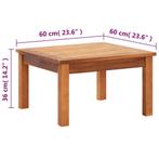 Tuintafel 60x60x36 cm massief acaciahout gratis bezorgd, Tuin en Terras, Tuinmeubel-accessoires, Nieuw, Ophalen of Verzenden