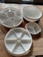 Serveerschalen, vakken, houdbaar, ook los te koop Tupperware, Ophalen of Verzenden, Zo goed als nieuw, Schaal