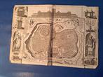 1716 Antieke kaart Jerusalem Stoopendaal, Antiek en Kunst, Ophalen of Verzenden