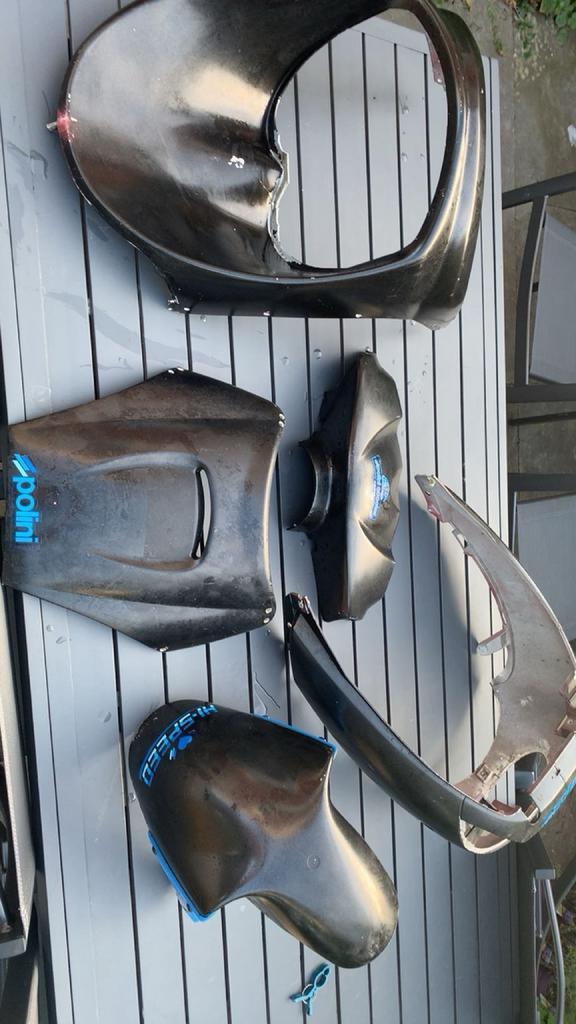 Kappenset vivacity zwart (gebruikte staat), Fietsen en Brommers, Brommeronderdelen | Scooters, Gebruikt, Peugeot, Kap, Ophalen of Verzenden