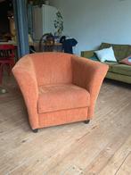 Oranje fauteuil, Huis en Inrichting, Fauteuils, Ophalen, Gebruikt, Minder dan 75 cm, 75 tot 100 cm