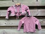 Jottum mt 92 Vestje bolero paars mauve en longsleeve, Kinderen en Baby's, Kinderkleding | Maat 92, Ophalen, Meisje, Jottum, Trui of Vest