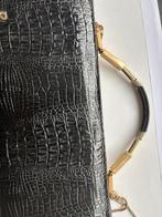 Pierre Cardin Krokodillenleren Handtas, Sieraden, Tassen en Uiterlijk, Tassen | Damestassen, Ophalen of Verzenden, Gebruikt, Zwart