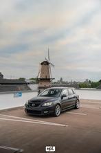 Mazda 3 2.3 MPS 2007 Zwart, Auto's, Mazda, 74 €/maand, 4 cilinders, Leder en Stof, Handgeschakeld