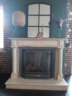 Gashaard met marmeren schouw, Huis en Inrichting, Haarden, Ophalen, Zo goed als nieuw, Gashaard