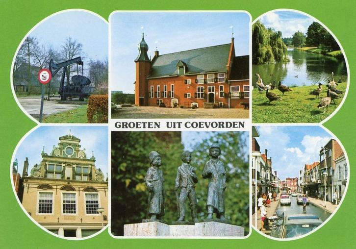 COEVORDEN Jaknikker Gevel Kasteel Groeten, Verzamelen, Ansichtkaarten | Nederland, Gelopen, Drenthe, 1980 tot heden, Verzenden