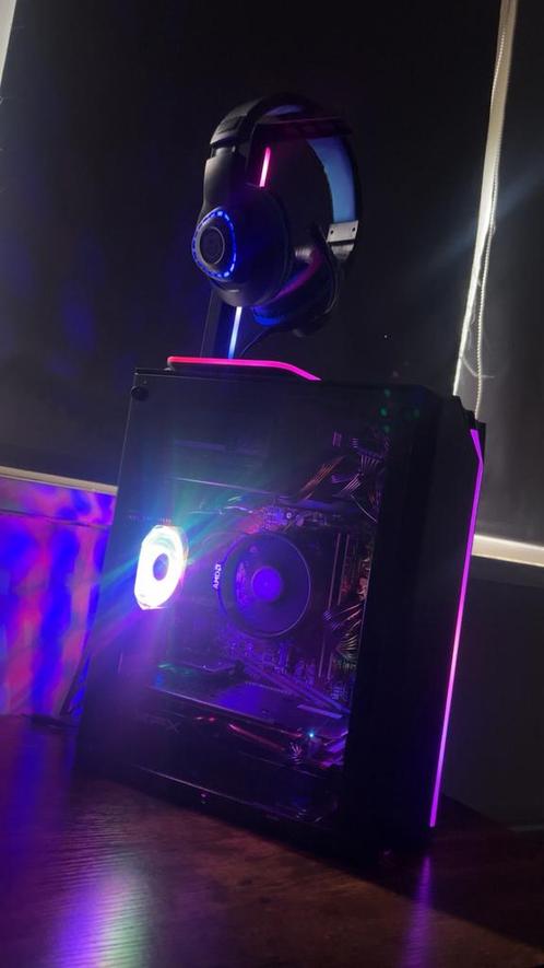 Gaming PC | Ryzen 5 + RX 570 | RGB | 16GB | GTA5 / fortnite, Computers en Software, Desktop Pc's, Zo goed als nieuw, 3 tot 4 Ghz