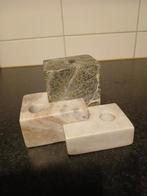 Kaarsenhouder,kandelaar van marmer., Ophalen of Verzenden, Overige materialen, Minder dan 25 cm