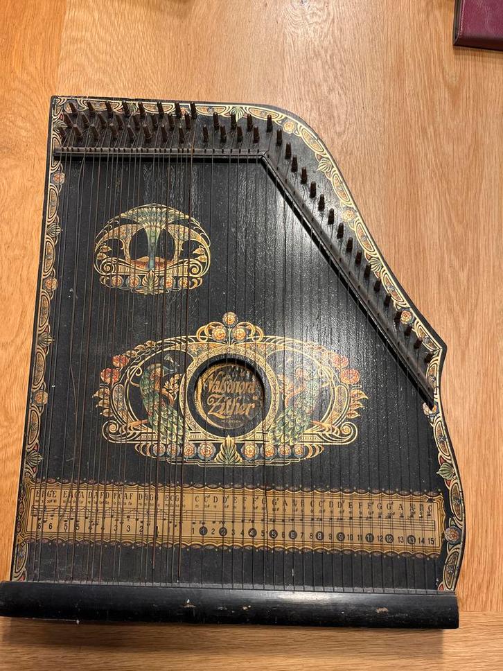 Valsonora Zither - Vintage Muziekinstrument, Muziek en Instrumenten, Snaarinstrumenten | Harpen, Gebruikt, Ophalen
