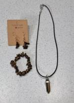 Mooi Setje edelstenen sieraden "nieuw", Ophalen of Verzenden, Nieuw, Met edelsteen