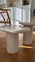 Design Salontafel Set - Sculpturaal Wit, Kunststof, Zo goed als nieuw, Overige vormen, Minder dan 50 cm