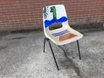 Design stoel marko jac vogels met kunst 70s 80s, Ophalen, Gebruikt, Eén