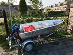 Aluminium boot met yamaha 6pk, Watersport en Boten, Ophalen, Gebruikt, Aluminium, Minder dan 10 pk