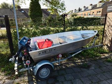Aluminium boot met yamaha 6pk beschikbaar voor biedingen