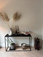 Sidetable zwarte visgraat motief, Ophalen, 100 tot 150 cm, Teakhout, Zo goed als nieuw