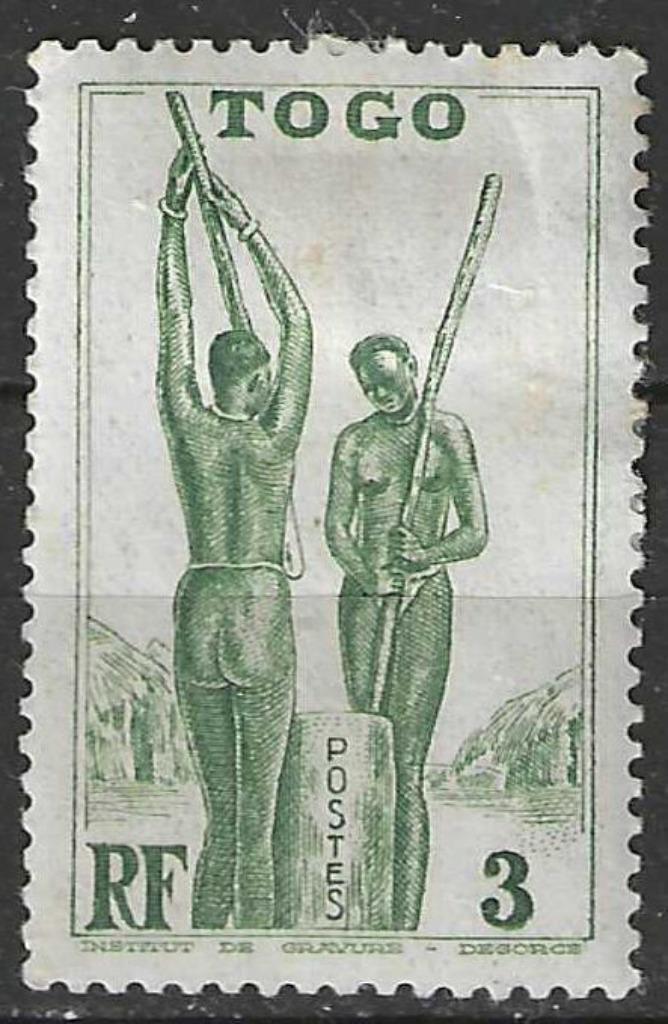 Togo 1941 - Yvert 183 - Gierst stampen (PF), Postzegels en Munten, Postzegels | Afrika, Overige landen, Verzenden