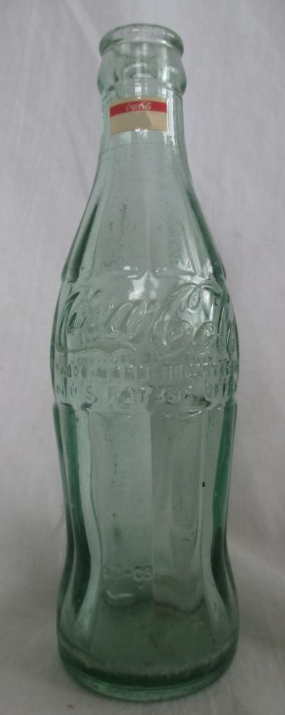 1960 Coca Cola Empty 6 ½ OZ flesje Bottle U.S. PATENT OFFICE, Verzamelen, Merken en Reclamevoorwerpen, Zo goed als nieuw, Ophalen of Verzenden