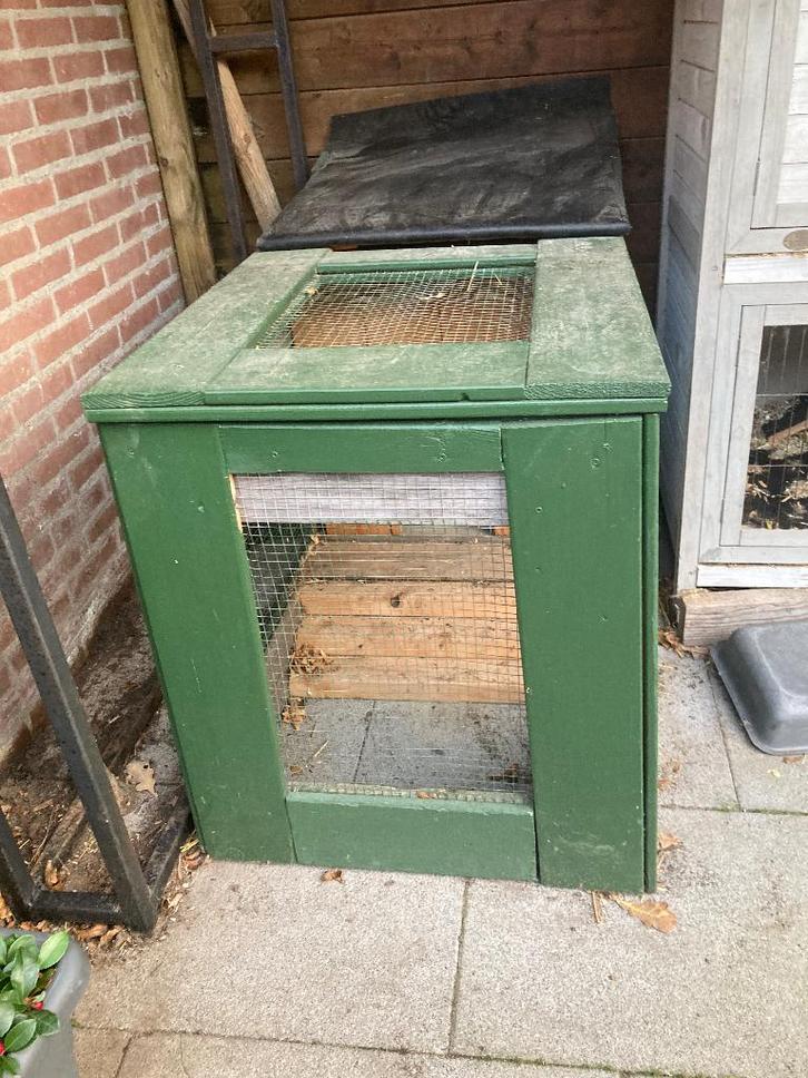 Kippen / konijnen hok, Dieren en Toebehoren, Knaagdieren en Konijnen | Hokken en Kooien, Gebruikt, Hok, 60 tot 90 cm, 110 cm of meer