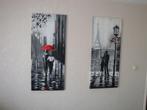 2 x mooi schilderij bij elkaar passend , per stuk € 45,-, Huis en Inrichting, Woonaccessoires | Schilderijen, Tekeningen en Foto's