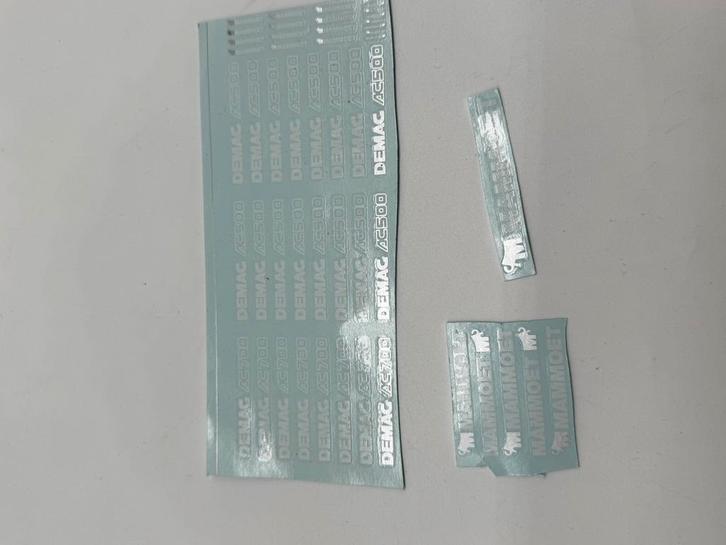 DECALS MAMMOET DEMAG VERBOUW, Hobby en Vrije tijd, Modelauto's | 1:50, Nieuw, Bus of Vrachtwagen, Overige merken, Ophalen of Verzenden