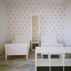 Wit houten meegroeibed, Kinderen en Baby's, Ophalen, 70 tot 85 cm, Zo goed als nieuw, Matras