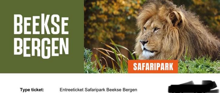 4 of 2 entree ticket Beekse Bergen kaarten 31-12-2025, Tickets en Kaartjes, Recreatie | Dierentuinen, Drie personen of meer, Ticket of Toegangskaart