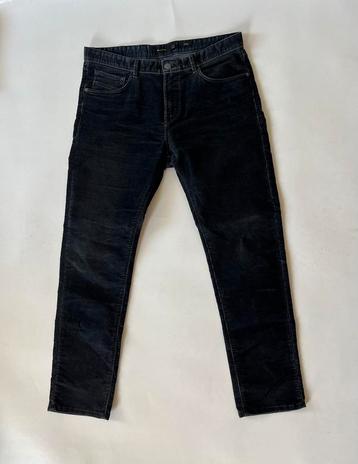 Massimo Dutti grijze rib broek, maat USA32, slim fit beschikbaar voor biedingen