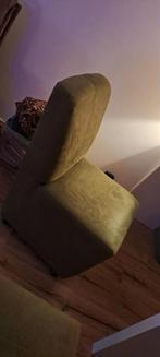 4 groene eettafel stoelen op wieltjes, Ophalen, Gebruikt, Minder dan 75 cm