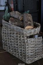 Openhaardmand / opberger / houtmand /houtmanden, Www.jufbrocante.nl, Www.jufbrocante.nl, Nieuw, Ophalen of Verzenden