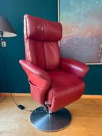 Rode leren sta op stoel - Perfecte staat!, Huis en Inrichting, Ophalen, Gebruikt, Leer, 75 tot 100 cm