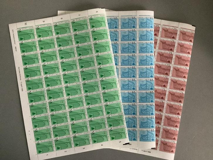 Zomerzegels NVPH 1424/26 in complete vellen, Postzegels en Munten, Postzegels | Nederland, Postfris, Ophalen of Verzenden