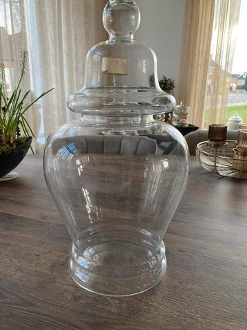 Glazen Pot met Stolp beschikbaar voor biedingen