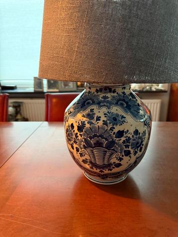 Delfts Blauwe Lamp - Zelf Stekker Monteren beschikbaar voor biedingen