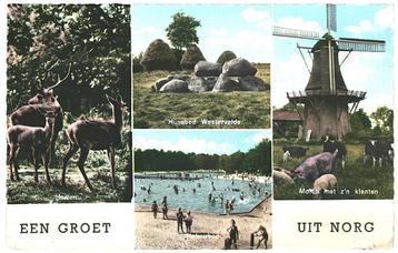 910550 Norg Drenthe 1967 . Postzegel gedeeltelijk verwijderd beschikbaar voor biedingen