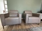 2 leren fauteuils merk Touche, Huis en Inrichting, Fauteuils, Ophalen, Gebruikt, Modern, 50 tot 75 cm