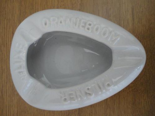 Schitterende aardewerk horeca asbak Oranjeboom bier, Verzamelen, Biermerken, Gebruikt, Overige typen, Oranjeboom, Ophalen of Verzenden