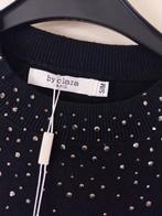 Top zwart met glittter steentjes maat S/M, Verzenden, Nieuw, Zwart, Lange mouw
