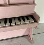 Vintage roze houten kinderpiano speelgoed piano color JRAAS, Antiek en Kunst, Ophalen of Verzenden