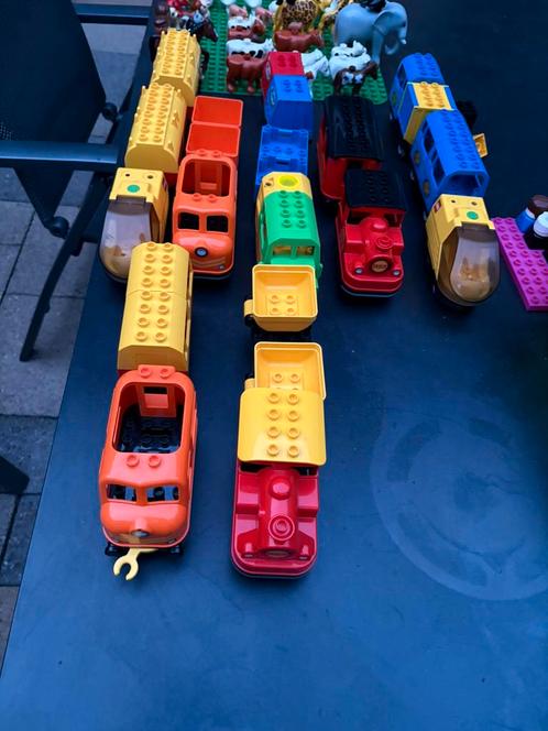 7 Duplo locomotieven  wagons getest ook rails wissels enz, Kinderen en Baby's, Speelgoed | Duplo en Lego, Zo goed als nieuw, Duplo