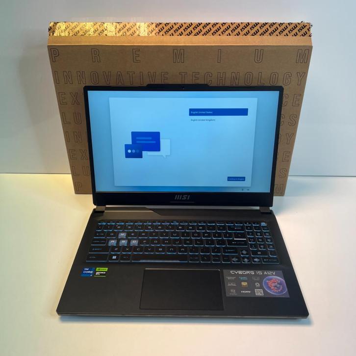 MSI Cyborg 15 A12VF | i7 (12th) | 16GB | 512GB | ZGAN!, Computers en Software, Windows Laptops, Zo goed als nieuw