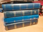 4 dikke stockboeken met zwarte bladen, Postzegels en Munten, Postzegels | Volle albums en Verzamelingen, Ophalen of Verzenden